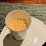 蒼 - 伊豆柿とグレープフルーツ 
      柿の甘味に柑橘のさっぱりとした酸味、グラニテで爽やかに口直しです♪