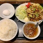 麺飯食堂 八右衛門 - ジャンロウ定食 ¥720