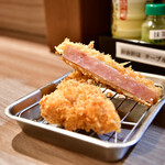 ぬくもり酒場　ほていちゃん - 厚切りハムカツ@330円