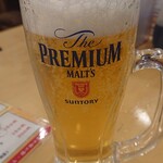 屋台居酒屋 大阪 満マル - 生ビール