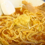ラーメン二郎 - ここでショウガ混合～♪