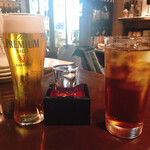 Sasaya Nagomi - 生ビール、日本酒、ウーロン茶で乾杯〜