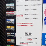 ラーメン二郎 - メニュー