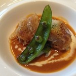 嘉門 - オマール海老のソースが美味！