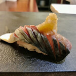 兄弟寿し - 新潟 山北 生鯖(握り)