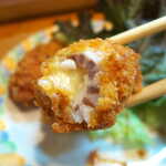 いわし亭 - チーズのミルキーさもたっぷりと際立つ。大葉の香りが隠し味