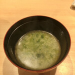 寿司 藤やま - あおさのお味噌汁