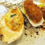 kitchen俊貴 - 北海道産 鱈の白子フライ・伊勢志摩の牡蠣フライ、牡蠣のチーズ焼き、松茸のホイル焼き。　　　　　2020.11.28