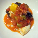 オー・ペシェ・グルマン - ラタトゥイユ　ポーチドエッグ添え850円