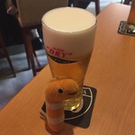 ピッツァ ストラーダ  - 生ビールは秋でもエクストラコールド