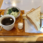 カフェモカ - モーニングセットのトーストサンド（税込み５４０円）