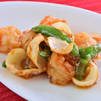 大海老とユリ根のXO醬炒め