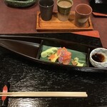 Nishiki - 虹鱒へぎ造り
