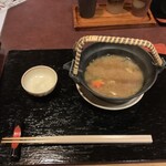 錦 - 牡蠣とはもの土瓶蒸し味噌仕立て