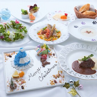 12月 幻想の国のクリスマスディナーコース9品 お料理のみ 5000円 2h飲放付 6000円 税抜 幻想の国のアリス 大阪梅田 阪急 ダイニングバー 食べログ