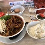 肉汁麺ススム - 「肉汁麺270g」(1000円)+｢炊き立て白飯｣(100円)