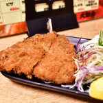 大都会 - あじフライ@360円：別角度で。