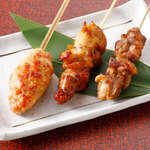 Assorted Yakitori (grilled chicken skewers) (3 pieces)