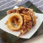Fried squid soybean