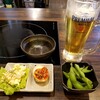 串かつ 夢屋 - 料理写真:酒場セット（生ビール、おつまみ３種）