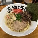 油そば5坪 - 油そば豚骨　800円
