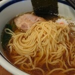 中華そば 志の田 - 麺はこんな感じ