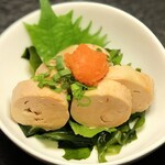 Red bean liver ponzu sauce