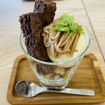 Koguma Kafe - 渋栗モンブラン＆ショコラブラウニーパフェ