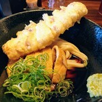 本町製麺所 ゆ - 2020年2月 冷ぶっかけうどん(ちく天＆きつね)