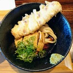 本町製麺所 ゆ - 2020年2月 冷ぶっかけうどん(ちく天＆きつね)