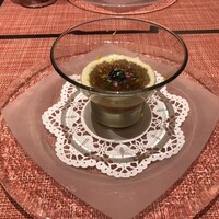ラ ターブル ド クラージュ - 【冷製オードブル】オマール海老とラタトゥイユ。コンソメジュレとかぼちゃのムース。キャビア載せ