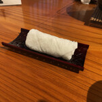 落雁諸江屋 西茶屋菓寮 味和以 - 布おしぼりは有難い