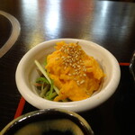 ます田 - カキフライ定食の小鉢