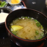 Masuda - カキフライ定食の味噌汁