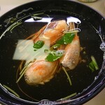 くるくる寿司 - 海老頭のお吸い物