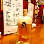 餃子と晩酌 まる - 生と赤生があり今回は普通の生ビール