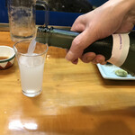 魚がし - にごり酒　あとで名柄を尋ねたら獺祭でした