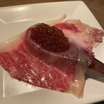 DiningBar Red Caviar - いくら石垣牛炙り¥800