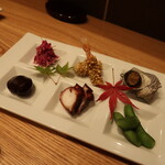 Sobagami - 前菜6種盛り