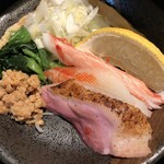 鴨出汁中華蕎麦 麺屋yoshiki - 鴨と蟹の味噌つけ麺2