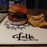 folk burgers&beers - ハンバーガー1100円
