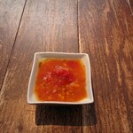 代々木カリー - 前菜のレンズ豆のトマトスープ、ハーブの軽やかな風味