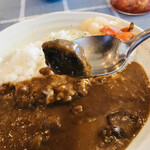 カレーハウス田園 - こうしたら 大きさが分かるやろ