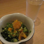 凧 - ホヤ酢と日本酒