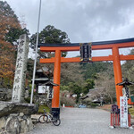 鮎味亭 - 方除・厄除の大社 山王総本宮 日吉大社13:37到着、ここまで64km走行。