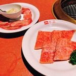 大平楽 - ネギ塩上タン＆特選サーロイン（薄切り）