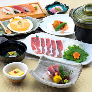 個別盛り 士幌 鮮魚二種盛り ラムのしゃぶしゃぶ 握り寿司など全8品 4 500円 税込 札幌弥助 桜木町店 桜木町 居酒屋 食べログ