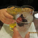 まつふじ - 3人で乾杯です