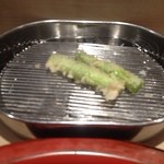 てんぷら 深町 - アスパラ