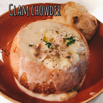 Bread Bowl Clam Chowder